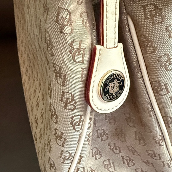 Dooney & Bourke Brown and Cream Satchel Bag - Picture 11 of 16